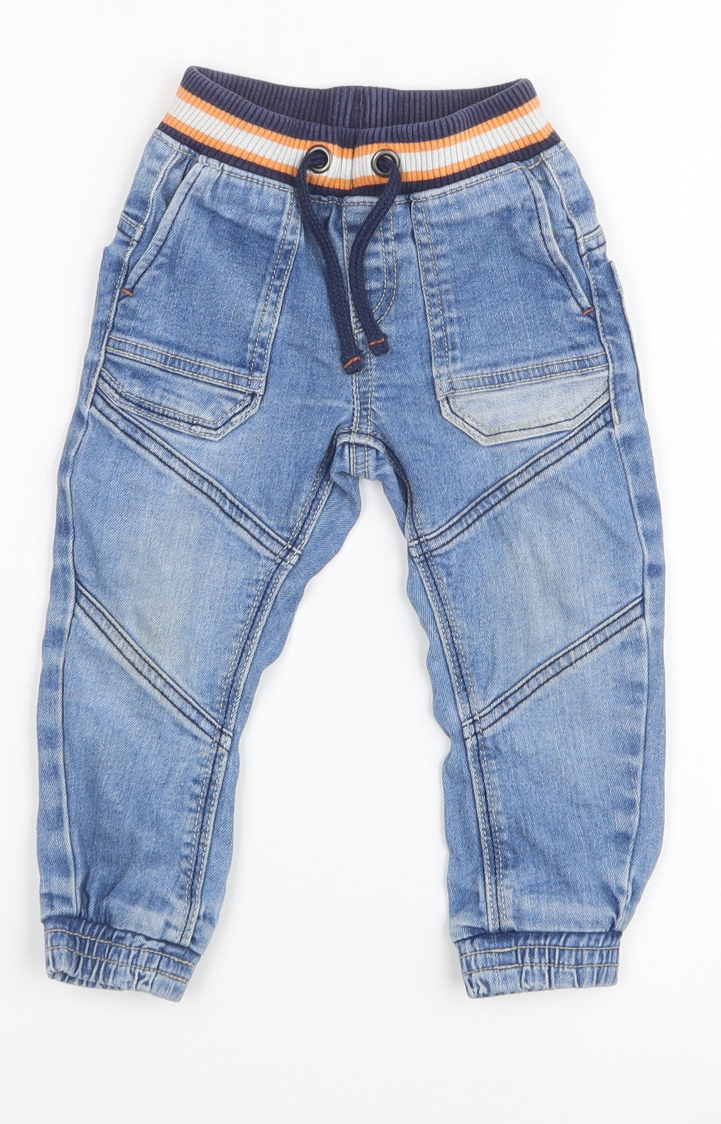 Nutmeg Boys Blue   Cargo Jeans Size 12-18 Months