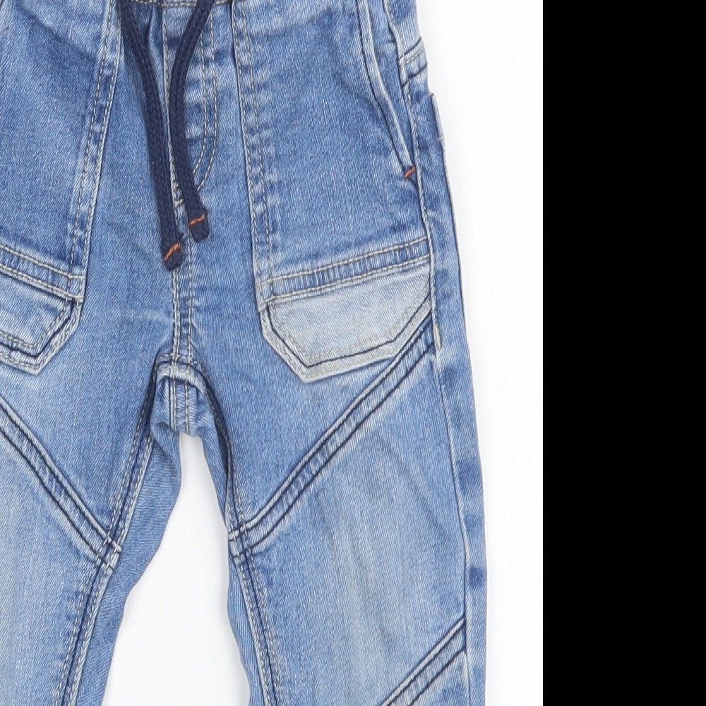 Nutmeg Boys Blue   Cargo Jeans Size 12-18 Months