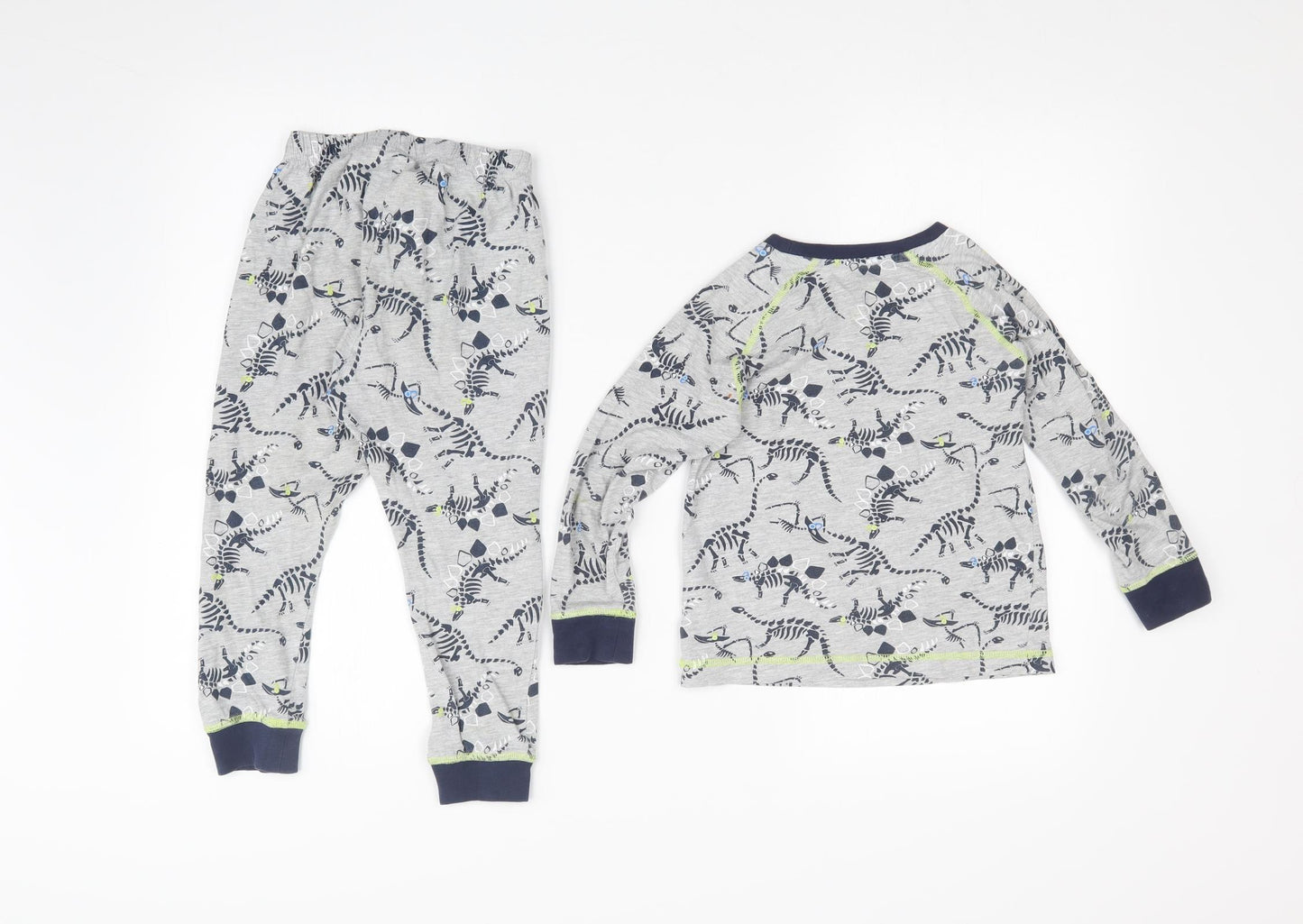 Matalan Boys Grey Solid   Pyjama Set Size 5 Years