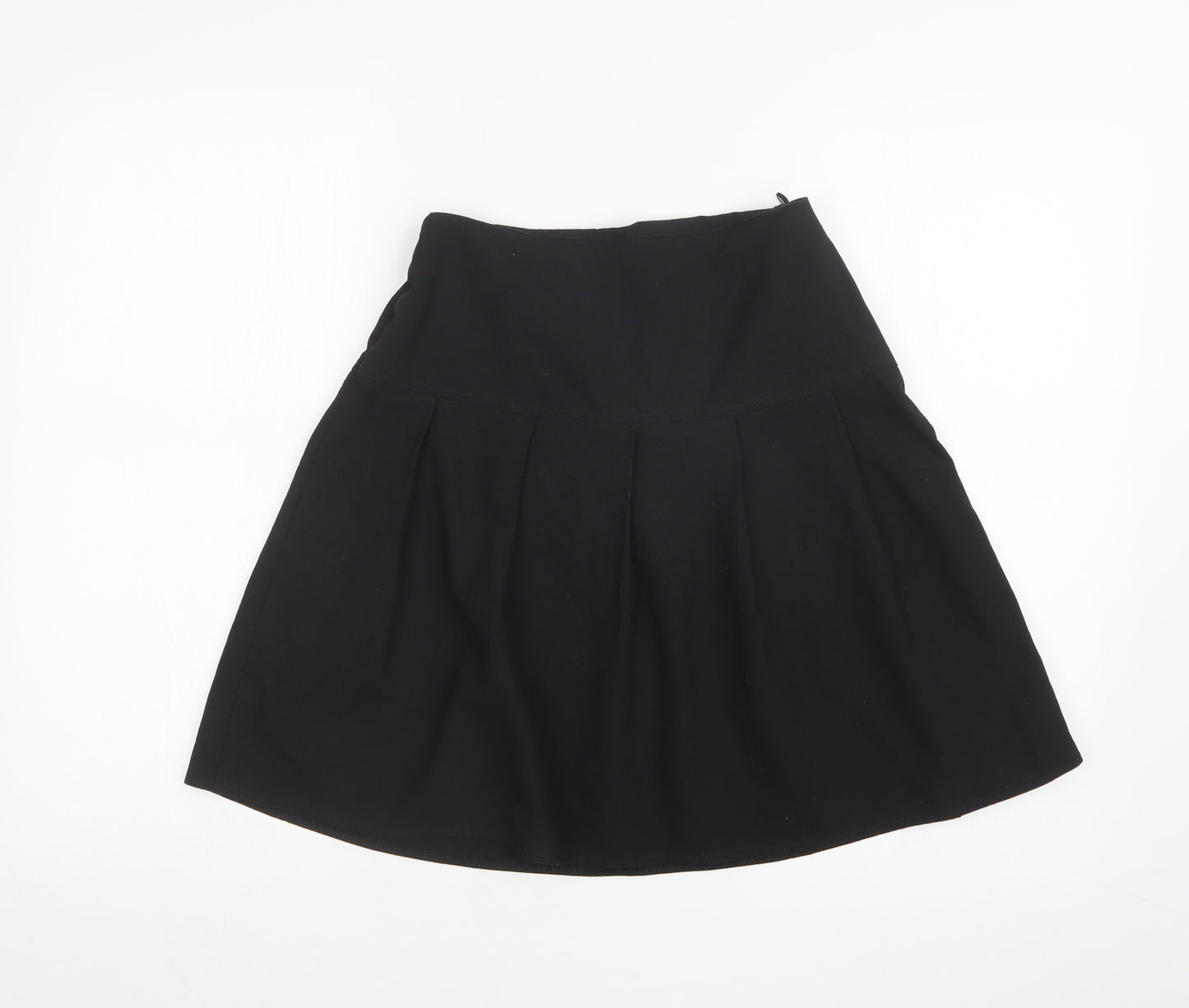 M&S Girls Black   Pleated Skirt Size 12-13 Years