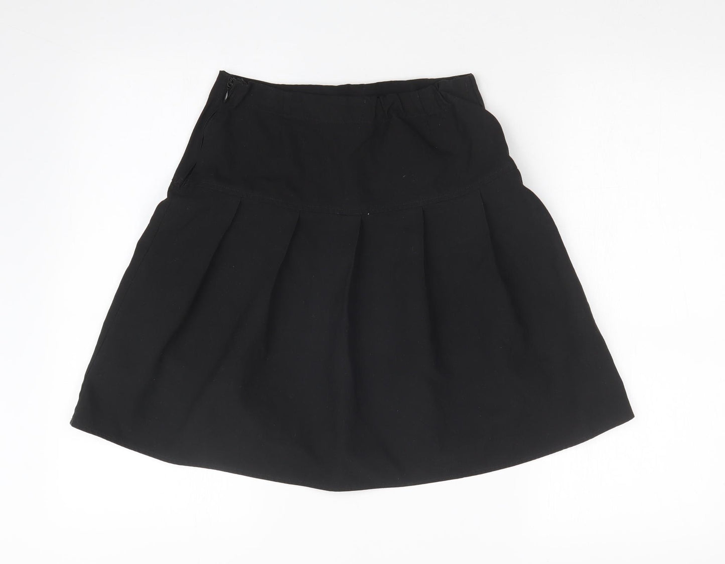 M&S Girls Black   Pleated Skirt Size 12-13 Years