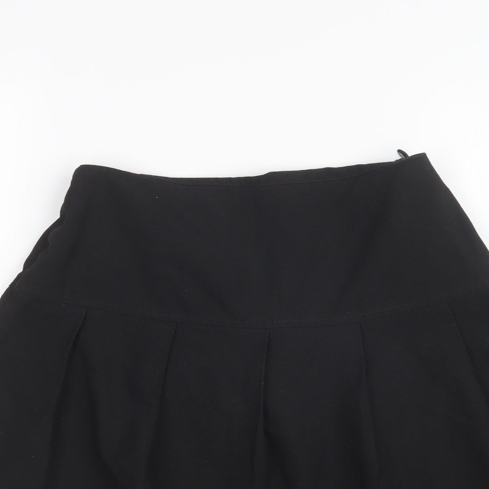 M&S Girls Black   Pleated Skirt Size 12-13 Years