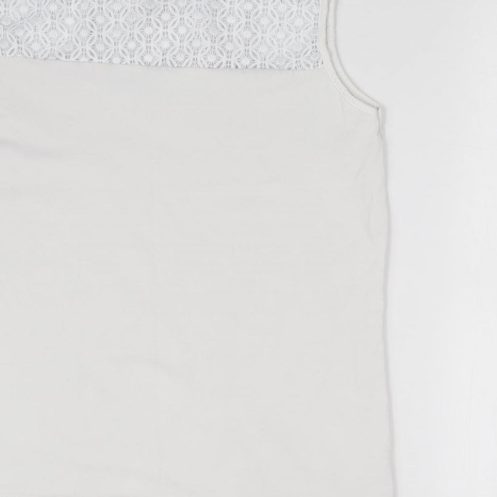 TU Womens White   Basic Tank Size 18