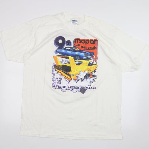 Gildan Mens White    T-Shirt Size XL