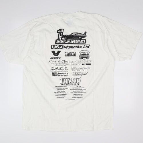 Gildan Mens White    T-Shirt Size XL