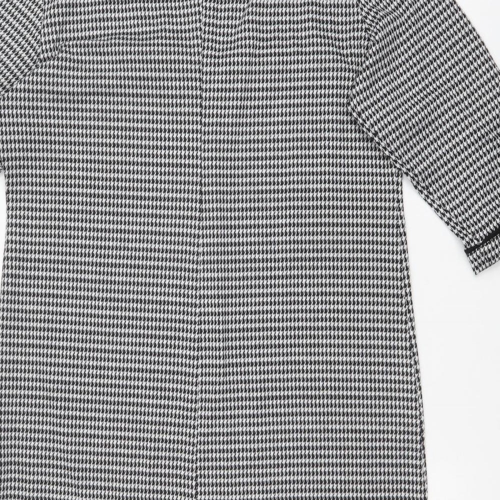 George Womens Multicoloured Houndstooth  A-Line  Size 14