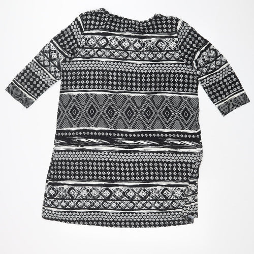 George Womens Multicoloured Fair Isle  T-Shirt Dress  Size 16