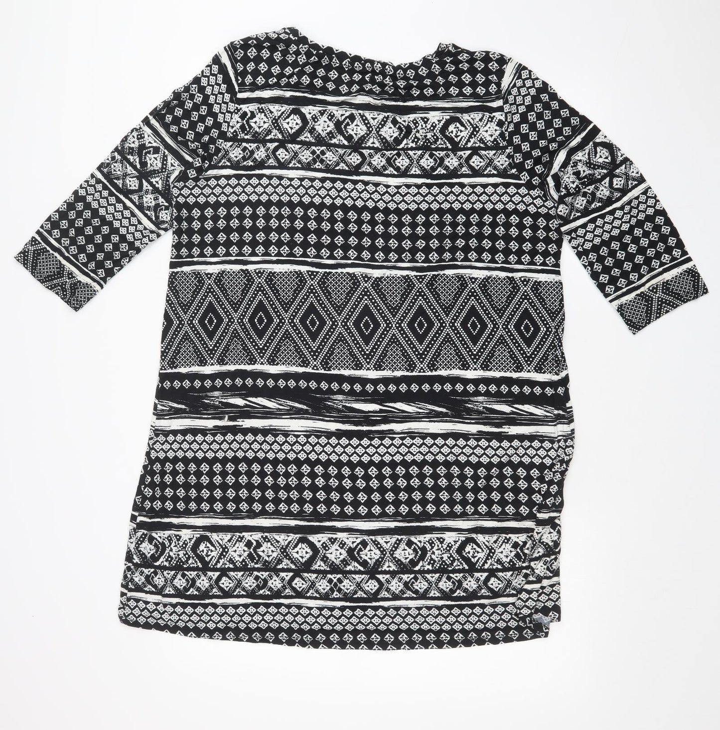 George Womens Multicoloured Fair Isle  T-Shirt Dress  Size 16