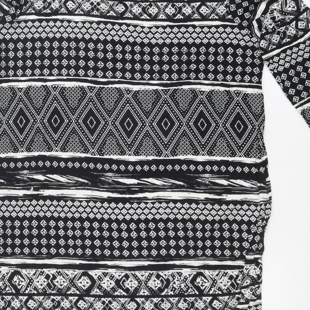George Womens Multicoloured Fair Isle  T-Shirt Dress  Size 16