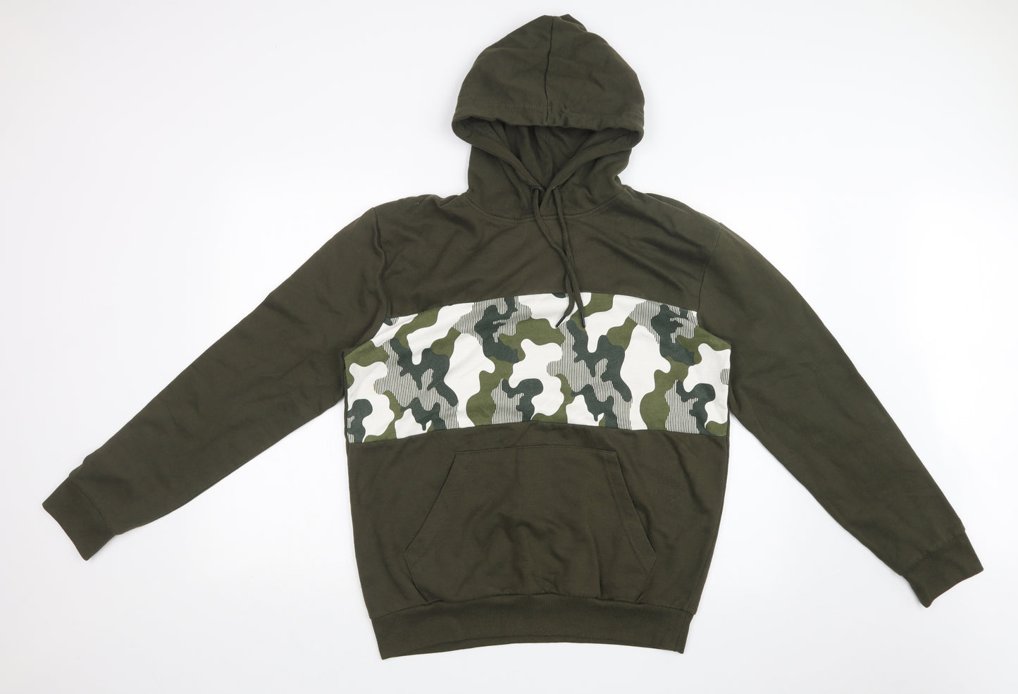 PEP&CO Mens Green   Pullover Hoodie Size M