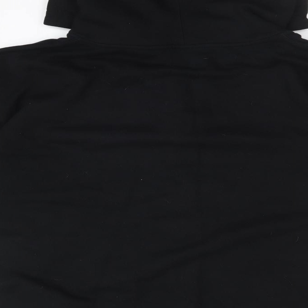 Alstyle Mens Black   Full Zip Hoodie Size L