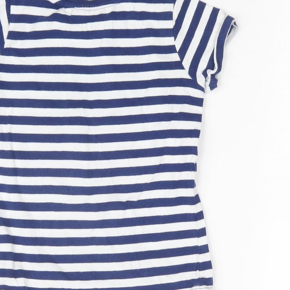 Avenue Girls Multicoloured Striped  Basic T-Shirt Size 3-4 Years