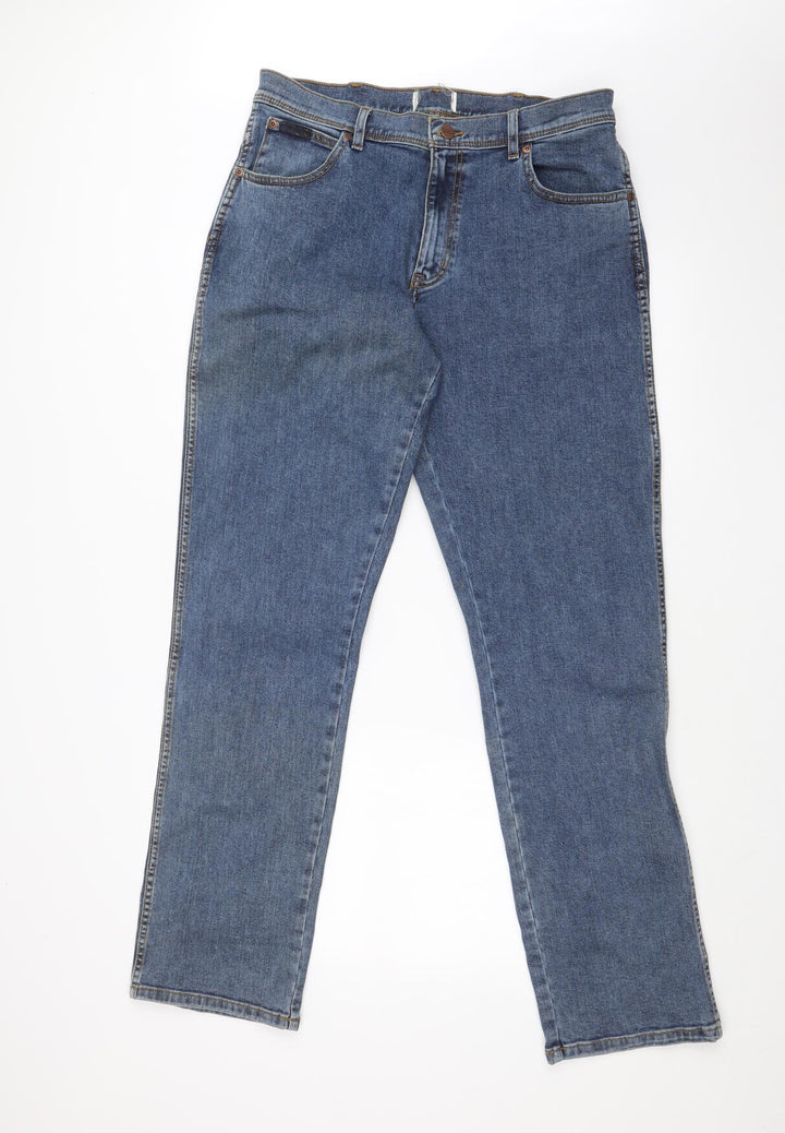 Preworn Womens Blue Straight Jeans Size 32 in L33 in
