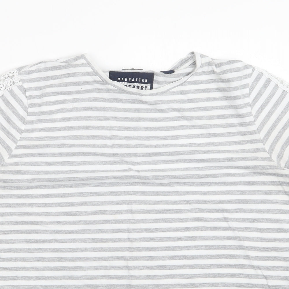 Superdry Womens Multicoloured Striped  Basic T-Shirt Size 12