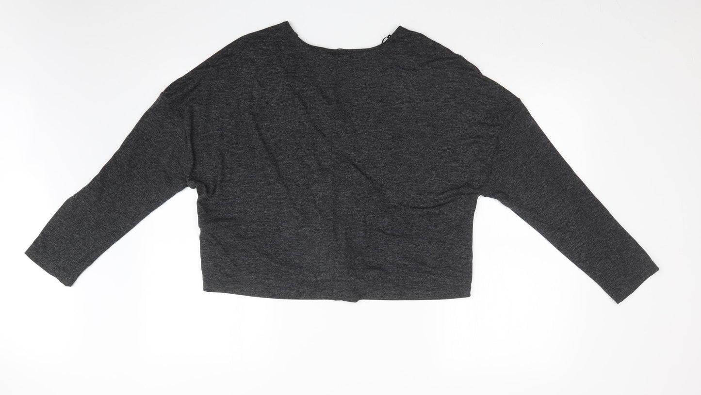 Primark Womens Grey   Cropped T-Shirt Size S