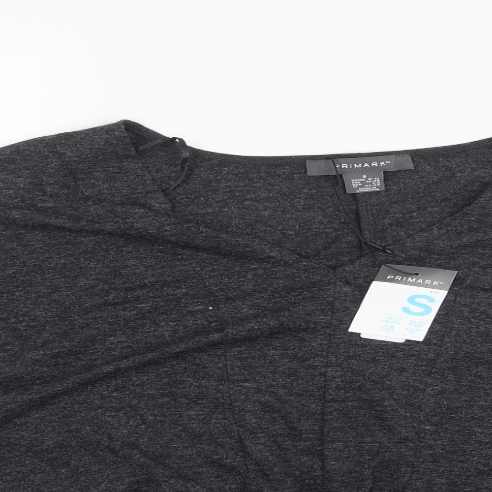 Primark Womens Grey   Cropped T-Shirt Size S