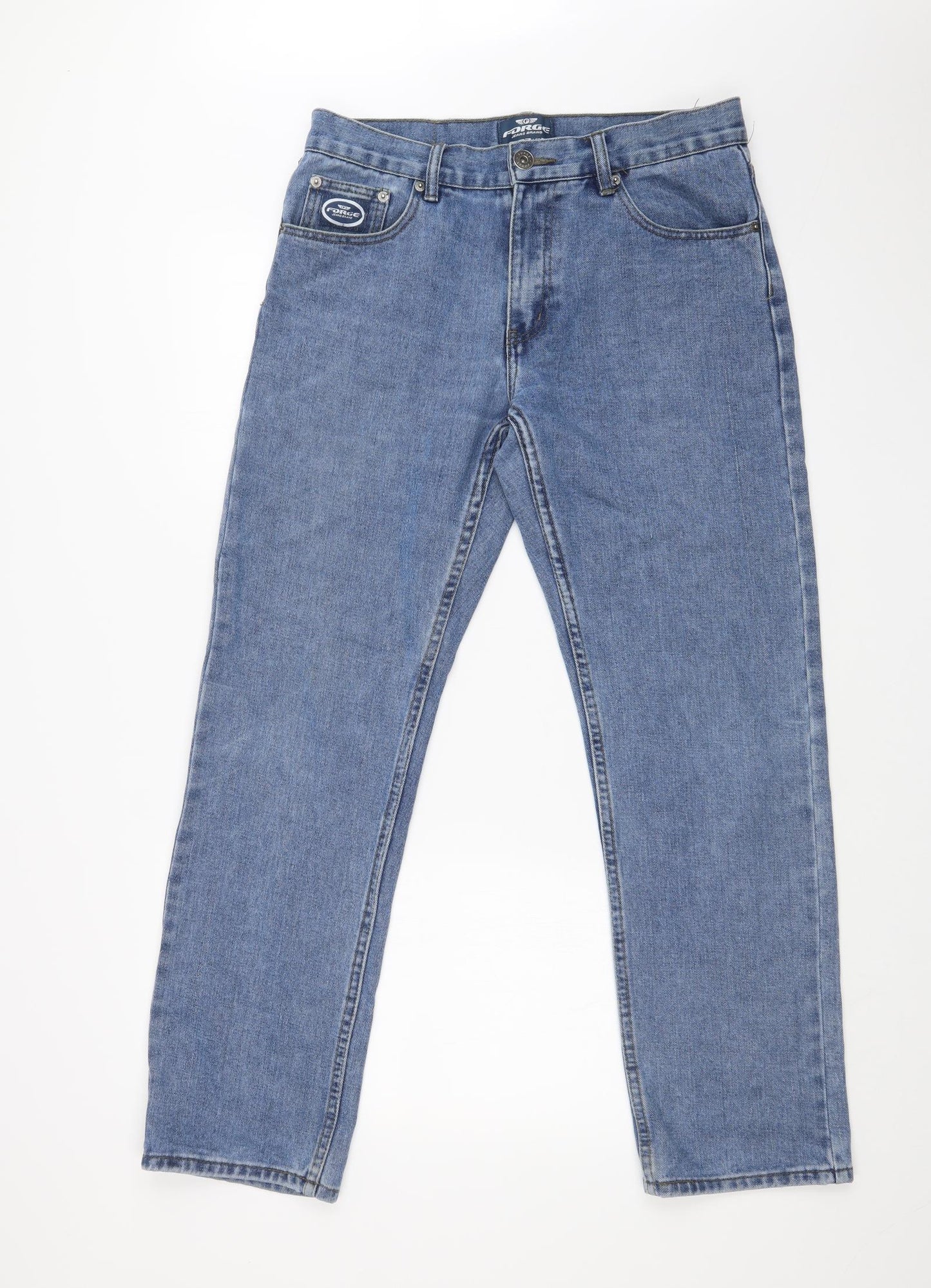 FORGE Mens Blue   Straight Jeans Size 32 in L30 in