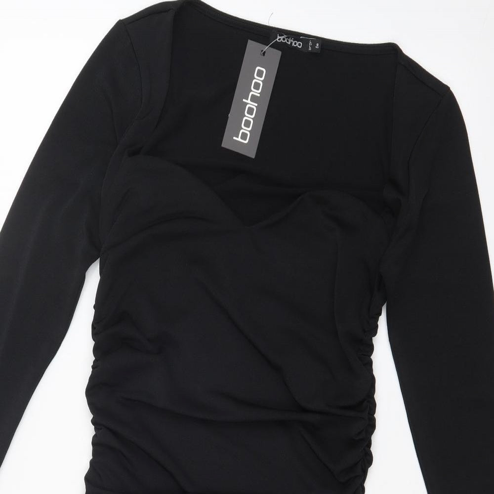 Boohoo Womens Black   Bodycon  Size 12