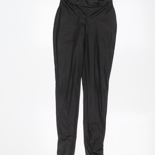 PRETTYLITTLETHING Womens Black   Jogger Leggings Size 8 L25 in