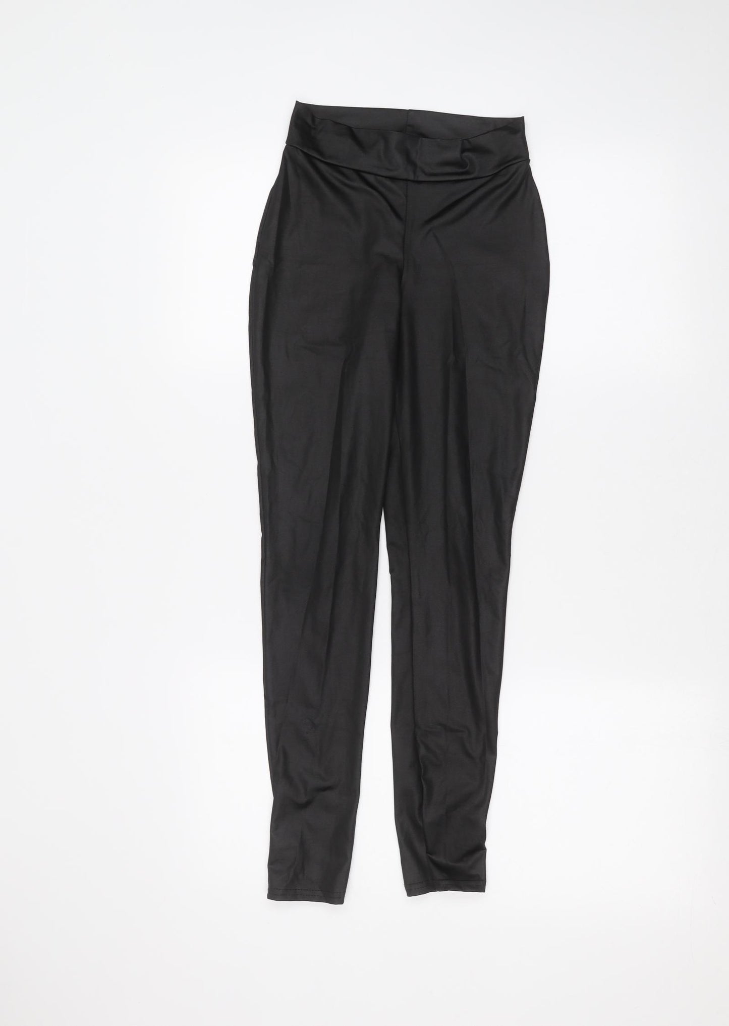 PRETTYLITTLETHING Womens Black   Jogger Leggings Size 8 L25 in