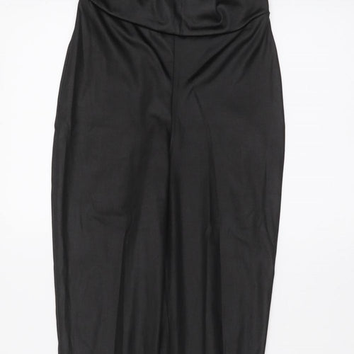PRETTYLITTLETHING Womens Black   Jogger Leggings Size 8 L25 in