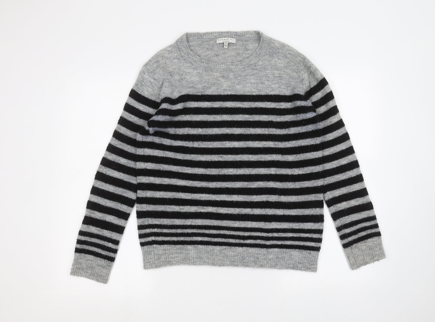 Current air Womens Grey Striped  Pullover Jumper Size M