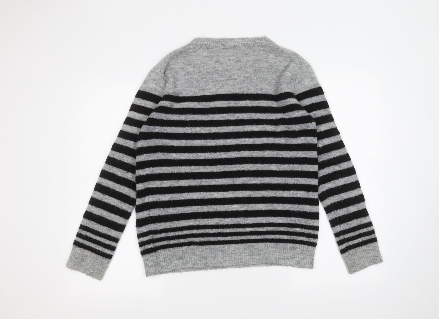 Current air Womens Grey Striped  Pullover Jumper Size M