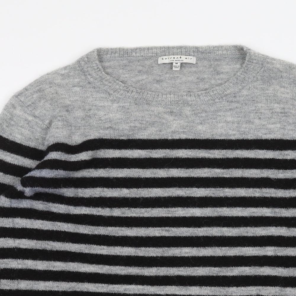 Current air Womens Grey Striped  Pullover Jumper Size M