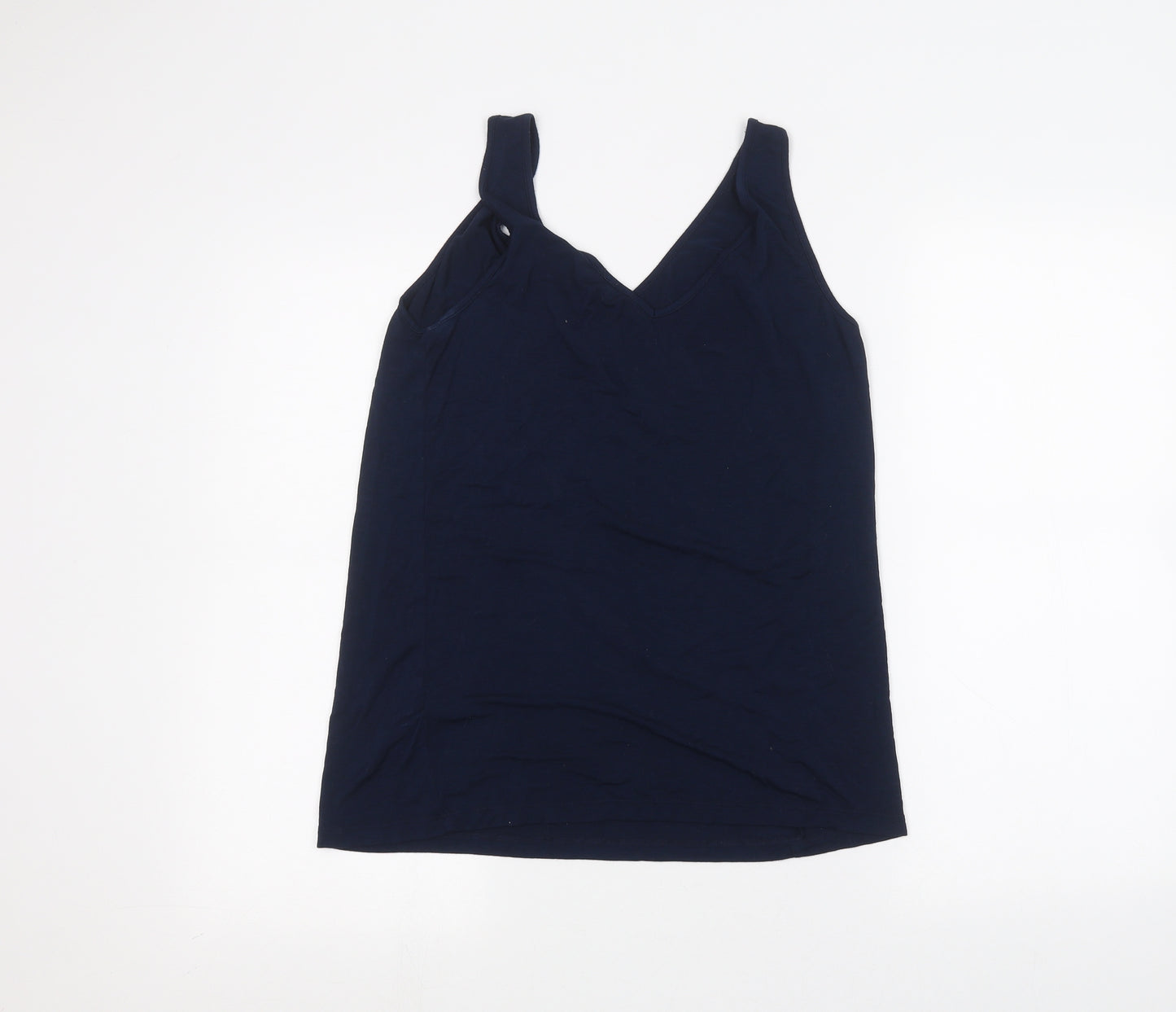 Warehouse Womens Blue   Basic T-Shirt Size 10