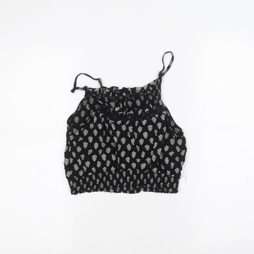 Miss Selfridge Womens Black   Basic T-Shirt Size 10