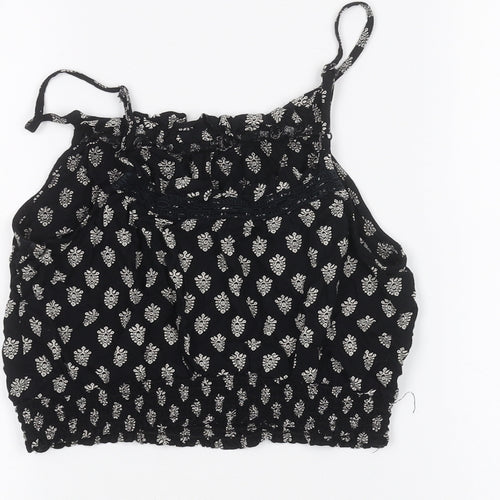 Miss Selfridge Womens Black   Basic T-Shirt Size 10