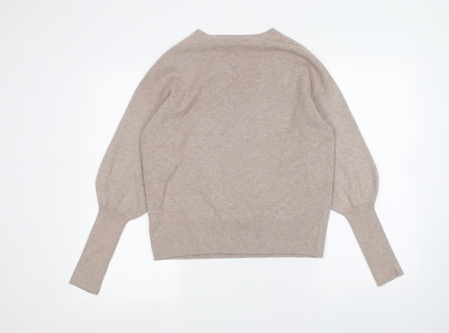 Marks and Spencer Womens Beige   Basic T-Shirt Size S