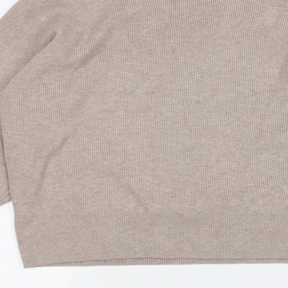 Marks and Spencer Womens Beige   Basic T-Shirt Size S