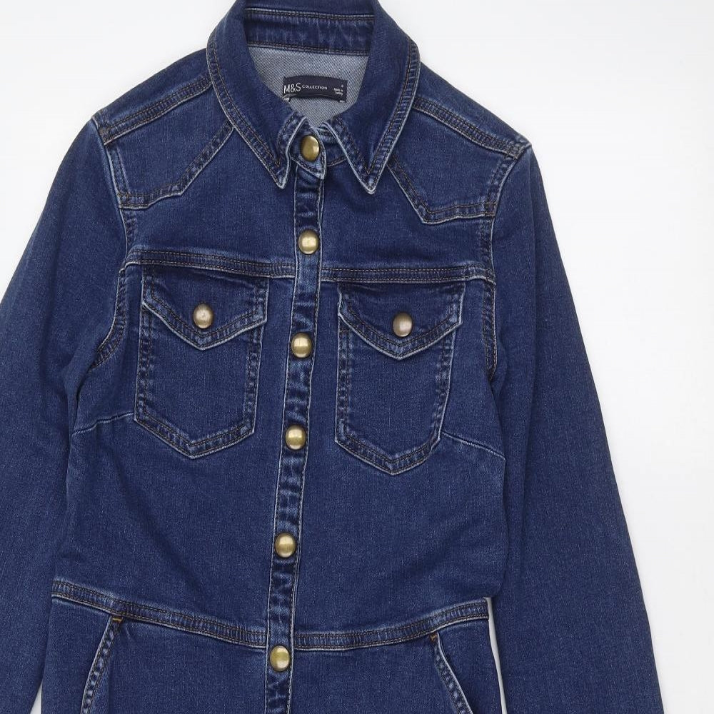 Marks and Spencer Womens Blue   Jacket  Size 8