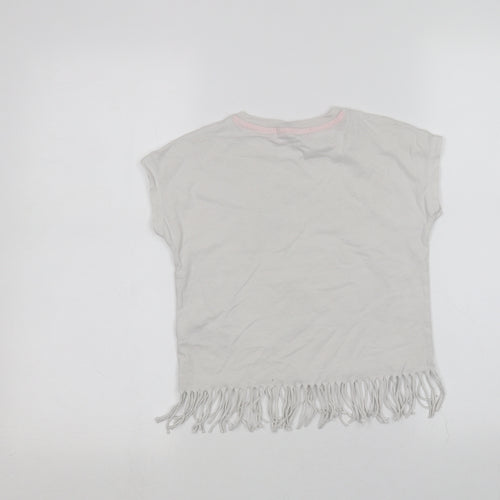 Marks and Spencer Girls White   Basic T-Shirt Size 7-8 Years