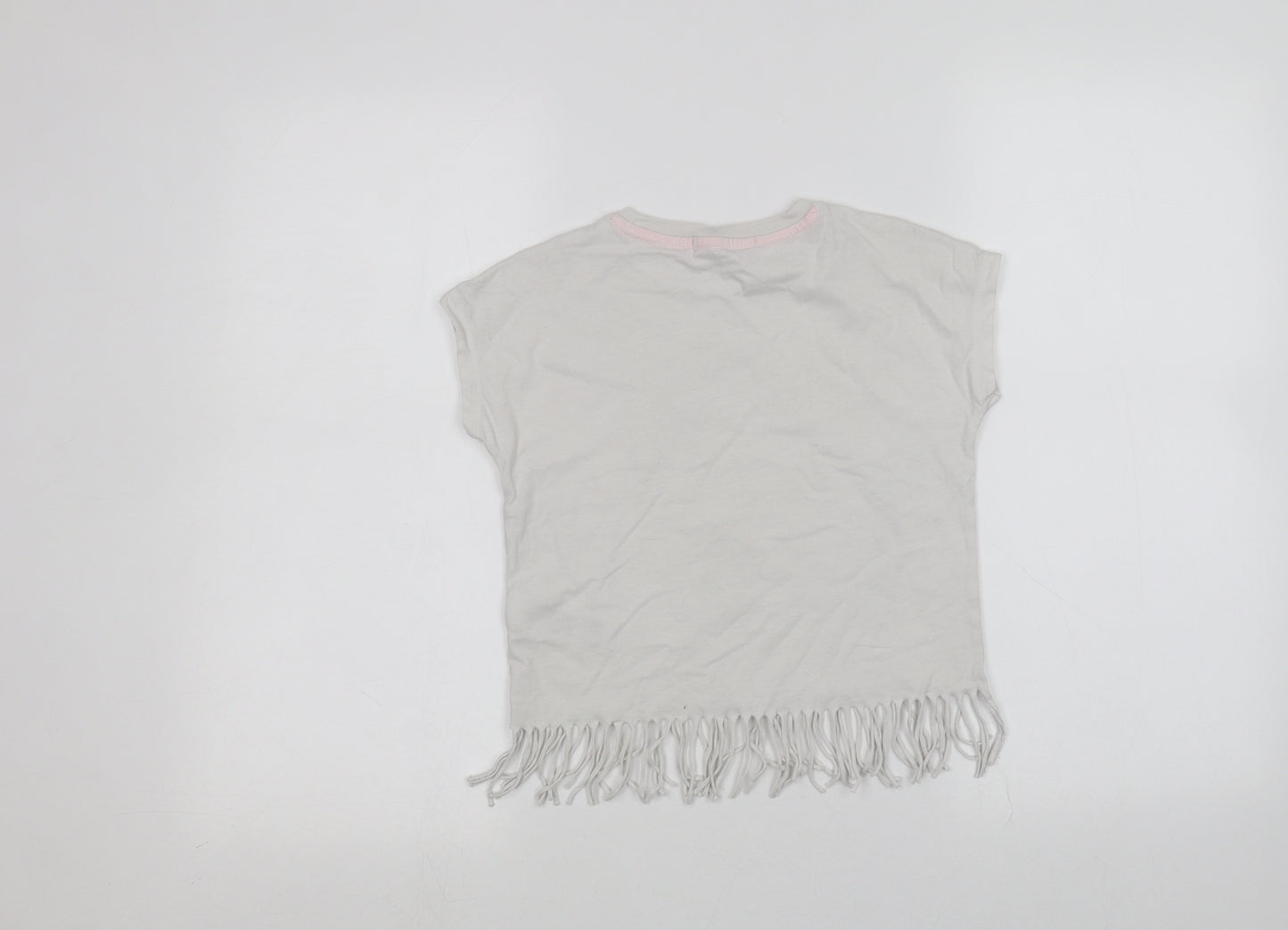 Marks and Spencer Girls White   Basic T-Shirt Size 7-8 Years