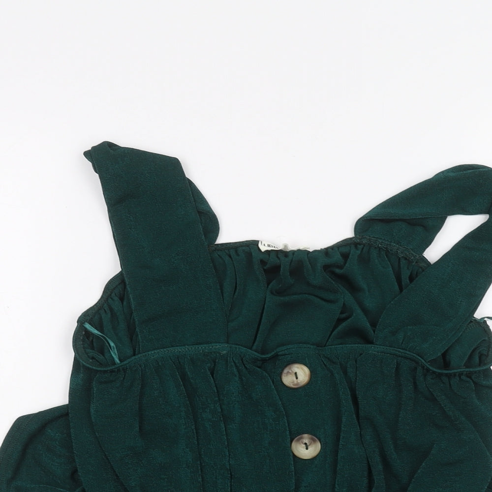 URBAN BLISS Womens Green   Basic T-Shirt Size L