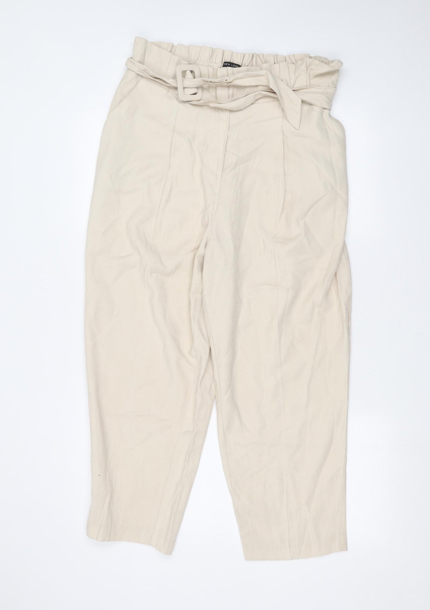 New Look Womens Beige   Trousers  Size 16 L26 in