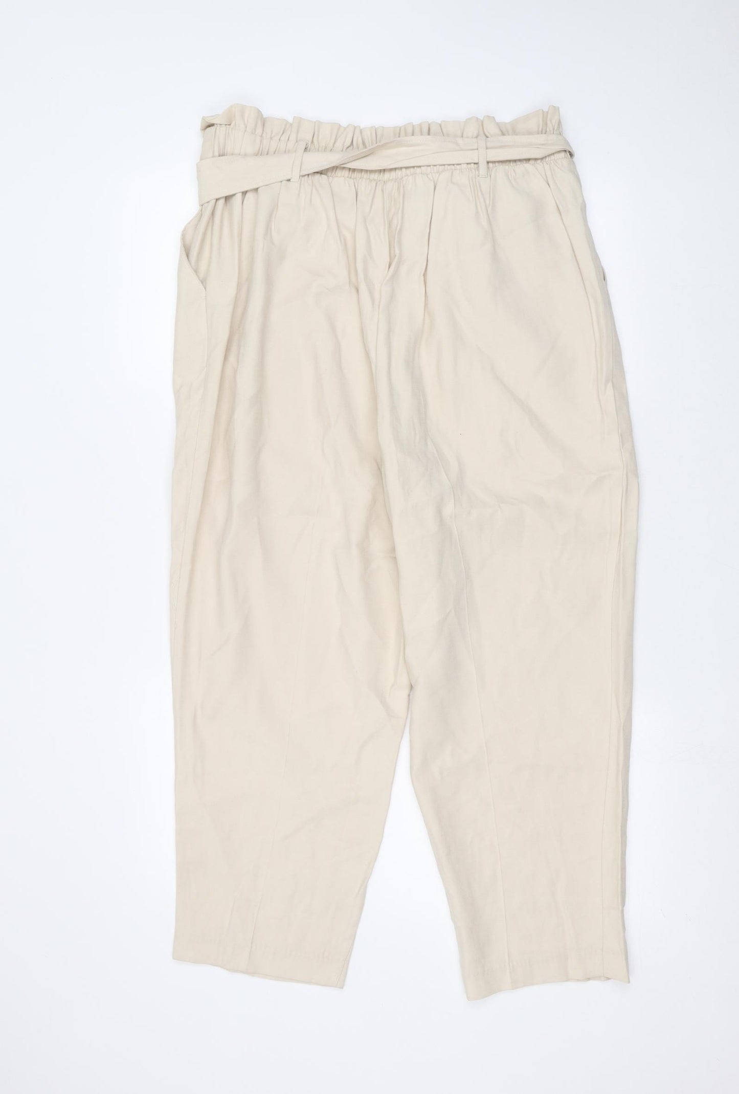 New Look Womens Beige   Trousers  Size 16 L26 in