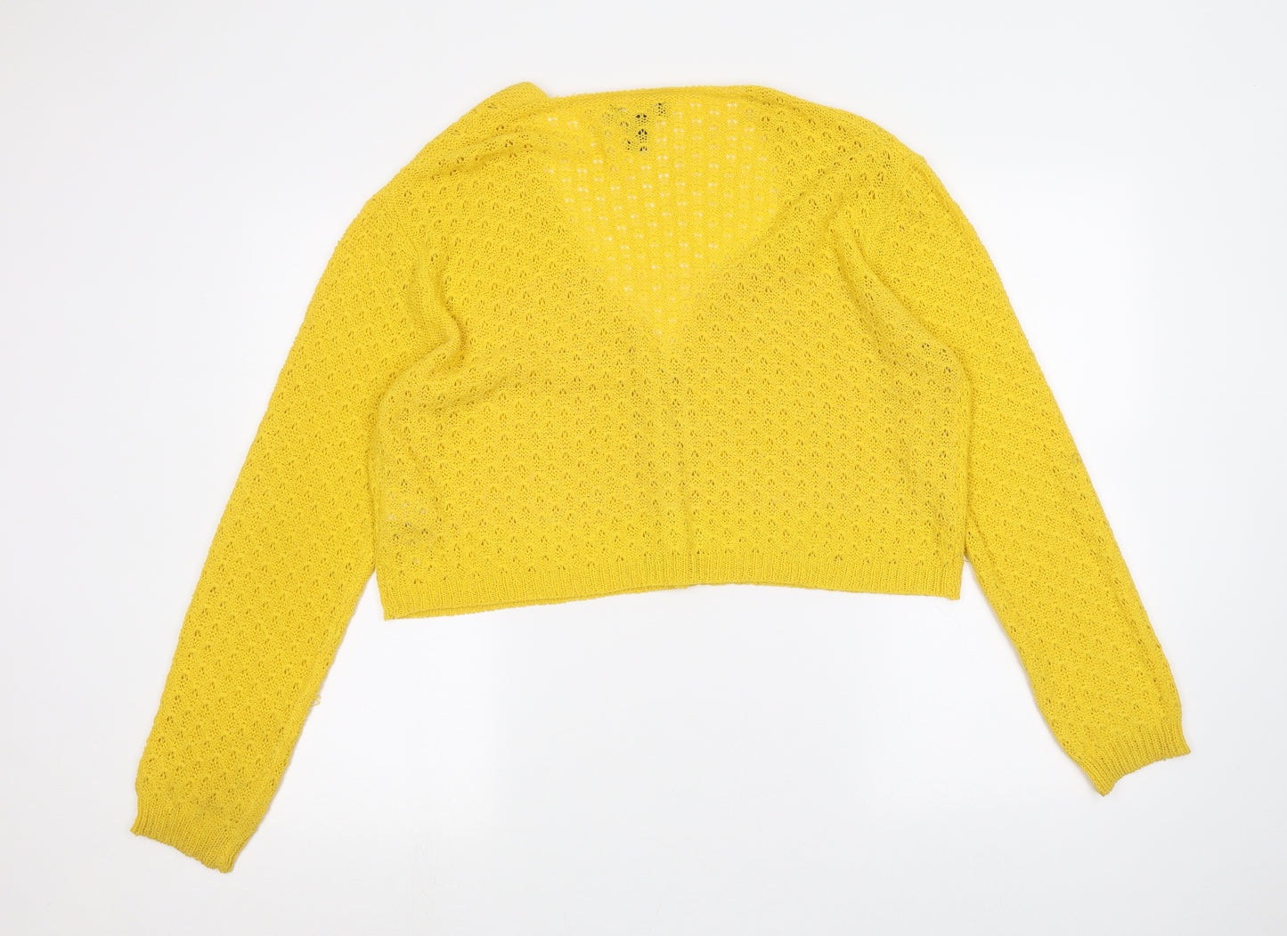 New Look Womens Yellow   Cardigan Jumper Size L