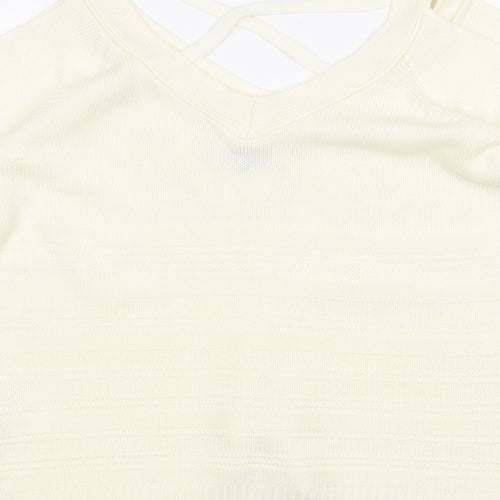 F&F Womens White   Pullover Jumper Size 14