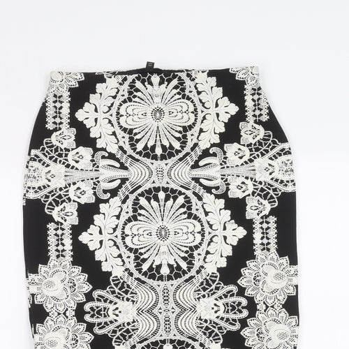 River Island Womens Black   A-Line Skirt Size 8