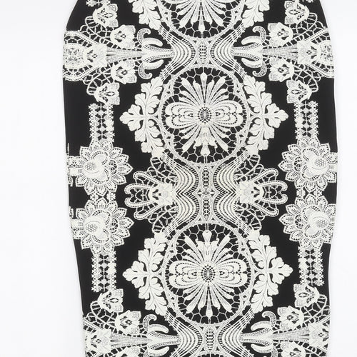 River Island Womens Black   A-Line Skirt Size 8