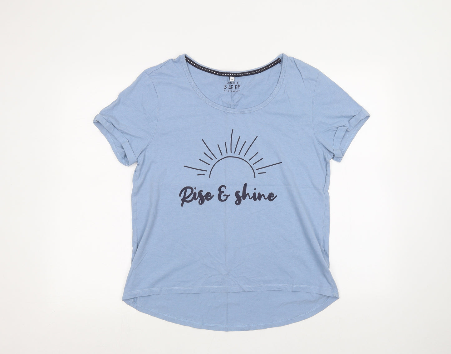Debinhams Womens Blue   Basic T-Shirt Size 14