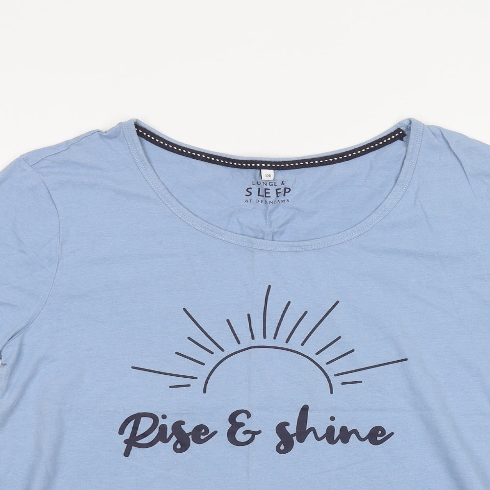 Debinhams Womens Blue   Basic T-Shirt Size 14