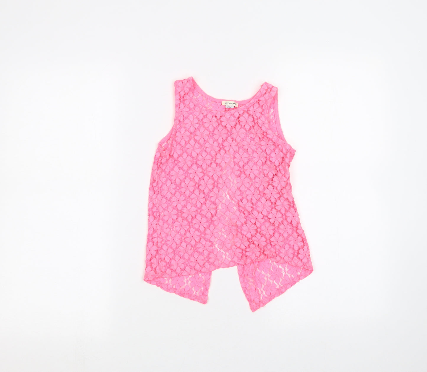 River Island Girls Pink   Basic T-Shirt Size 7-8 Years