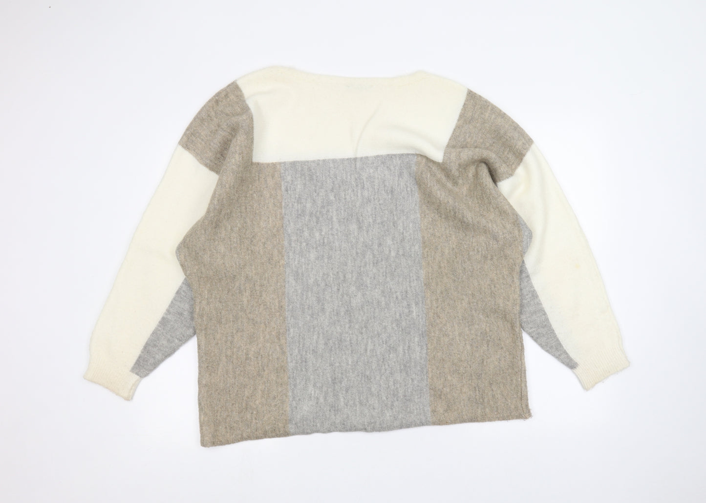 George Womens White   Pullover Jumper Size L
