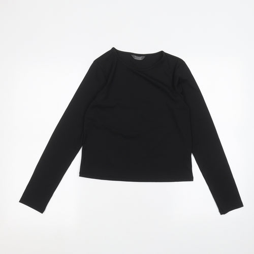 Primark Girls Black   Basic T-Shirt Size 12 Years