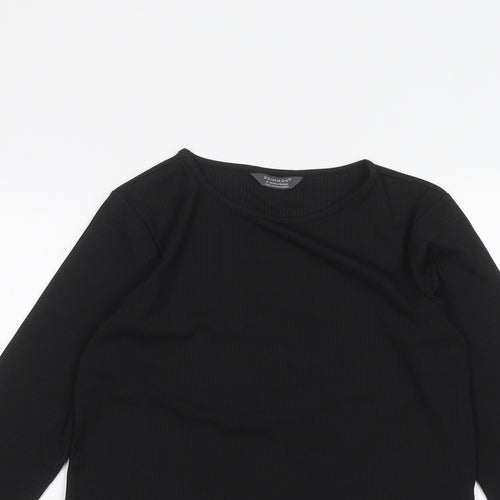 Primark Girls Black   Basic T-Shirt Size 12 Years
