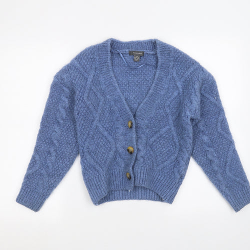 Primark Womens Blue   Jacket Coatigan Size 4